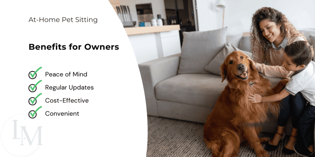 An image describing the benefits of home boarding compared to kennels and catteries
