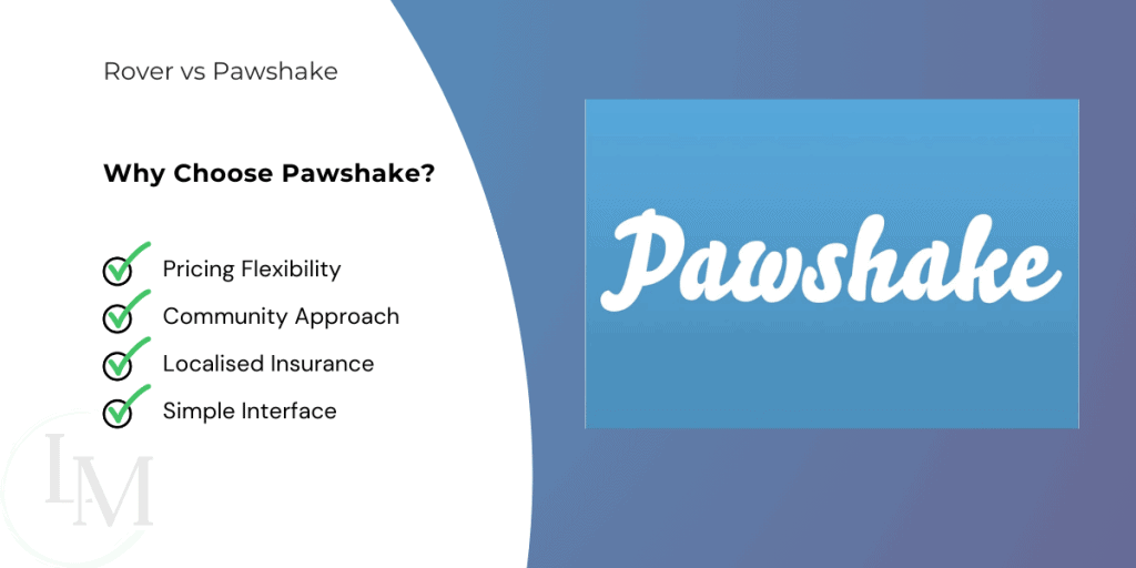 An image describing reasons to use pawshake.com as a pet sitter